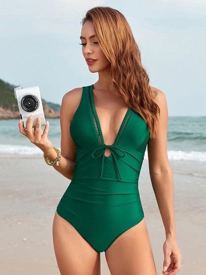 Deep V Sculpting One-Piece Swimsuit