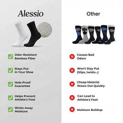 Alessio Premium Bamboo Crew Socks